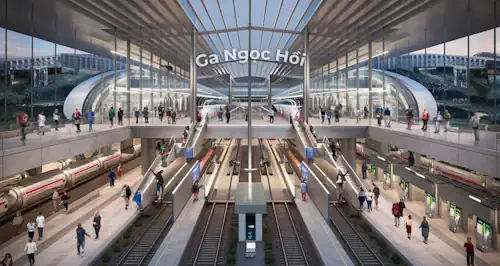 Phối cảnh Ga Ngọc Hồi